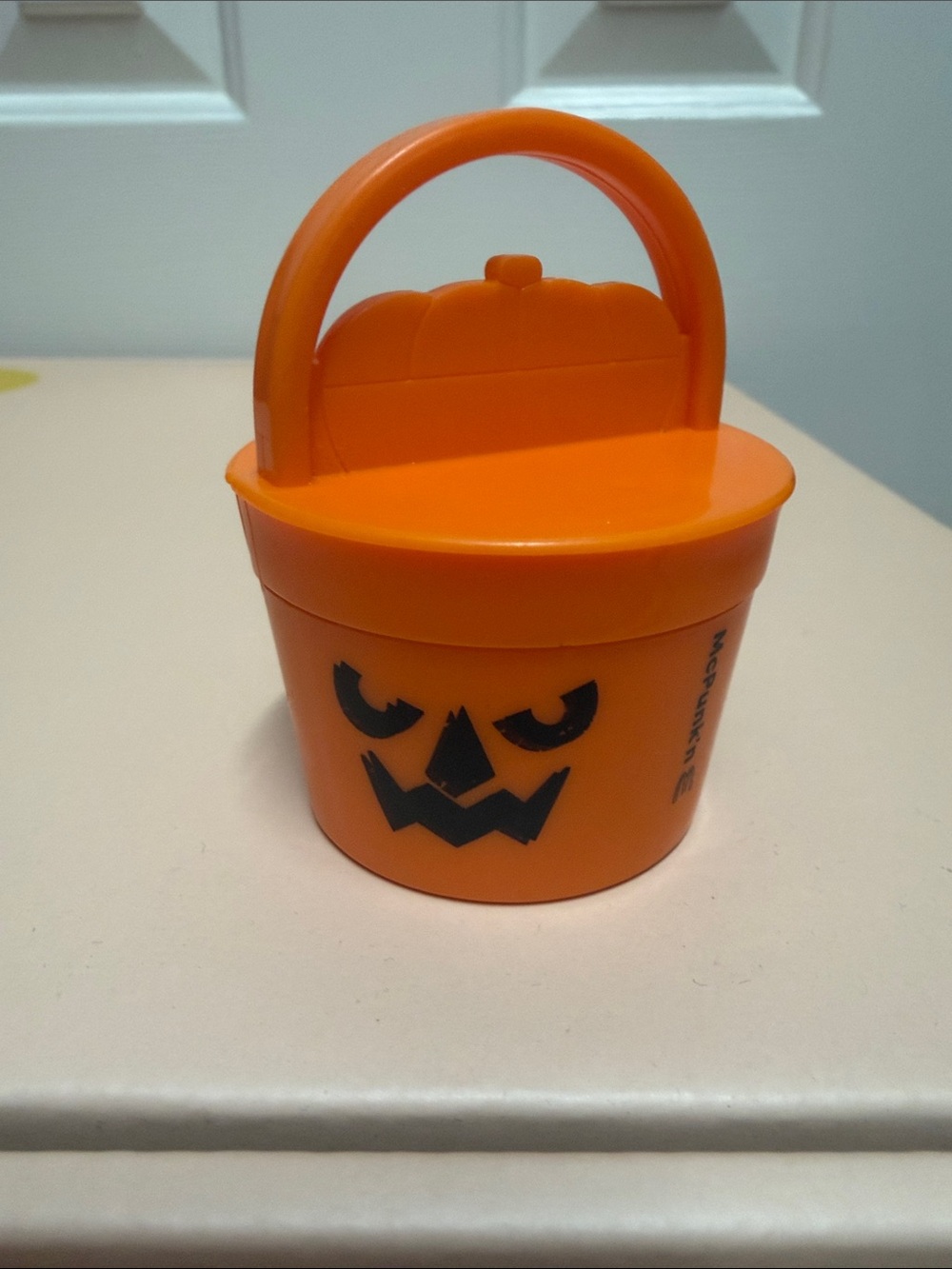 McDonald’s Orange Halloween Pumpkin changeable Treat Bucket 2025